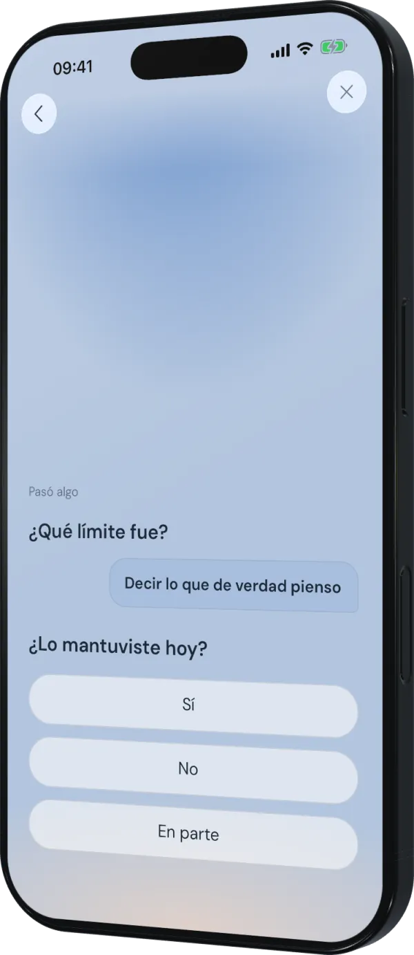 Una reflexión guiada después de poner un límite